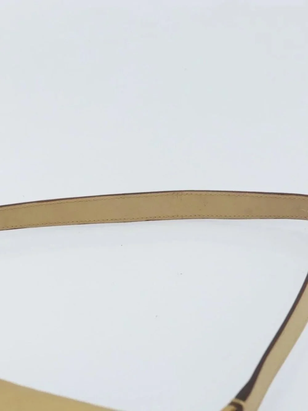 PRADA Shoulder Bag Nylon Beige Gold - Picture 9 of 16